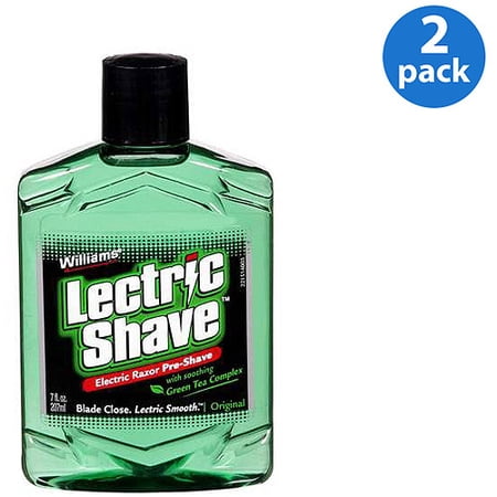 Williams Electric Razor Pre Shave Original W/Soothing Green Tea Complex Lectric Shave 7 fl oz (Pack of 2)