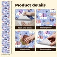 thumbnail image 5 of Animal Peel and Stick Wallpaper 17.7in x 9.8ft Winter Polar Bears Sweaters Gifts Snowflakes Purple Contact Paper Vinyl Waterproof Self Adhesive Wall Paper for Bedroom Shelf Cabinet Renter Friendly, 5 of 8