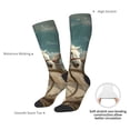 thumbnail image 4 of Susaid Roman Chariot Horse Race Print Thermal Winter Socks for Men and Women, Warm Crew Hiking Socks, for Boots and Outdoor Activities, 4 of 6