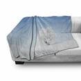 thumbnail image 3 of Winter Soft Flannel Fleece Blanket, Alone Winter Life of Tree in Snowy Environment Cold Lands Peace Tranquility Concept, Cozy Plush for Indoor and Outdoor Use, 50" x 60", White Blue, by Ambesonne, 3 of 6
