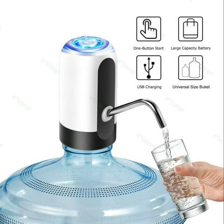 

LELINTA 5 Gallon Water Bottle Dispenser USB Charging Automatic Drinking Water Pump Electric Reusable Bottle Pump Portable Water Dispenser Switch Universal Fit 2-5 Gallon Jugs