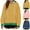 Dark Blue, variant on Women's Printed Long Sleeve Hoodie Casual Top Loose Fitting Round Neck Stylish Comfortable Lightweight Great for Daily Wear Party Dance Performance Blue L