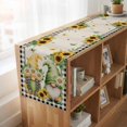 thumbnail image 6 of Table Runners 70 Inches Long Dress Scarves, Sunflower Gnomes Farmhouse Coffee/Dining/Kitchen Table Decor, Holiday Table Runner, Spring Farmhouse Vintage Daisy Floral Leaf 13x70 Inch, 6 of 9