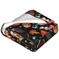thumbnail image 2 of Bixox Fleece Blanket Owl And Leaves Pattern Super Soft Double-Sided Microfiber Flannel Blanket for Sofa, Bed, Couch,Suitable for All Seasons - 40"x30", 2 of 5
