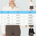 thumbnail image 2 of Quarter Zip Women Cropped Sweatshirt Long Sleeve Crop Top Stand Collar Drawstring Casual Solid Pullover Workout Athletic Running Shirts, 2 of 3