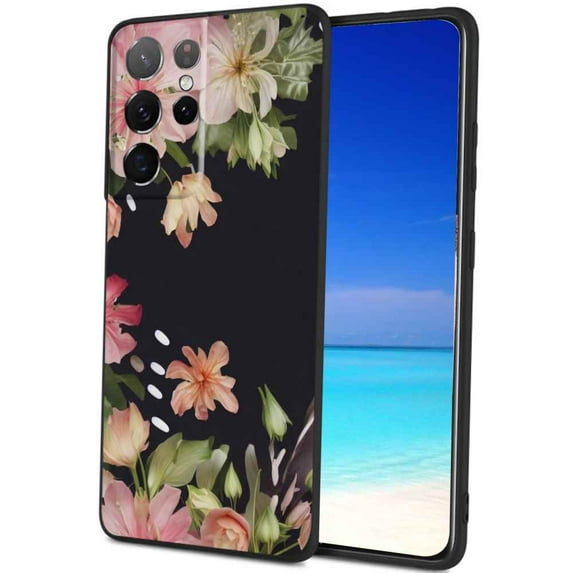 Flowers-358 Phone Case, Degined for Samsung Galaxy S22 Ultra Case Men Women, Flexible Silicone Shockproof Case for Samsung Galaxy S22 Ultra