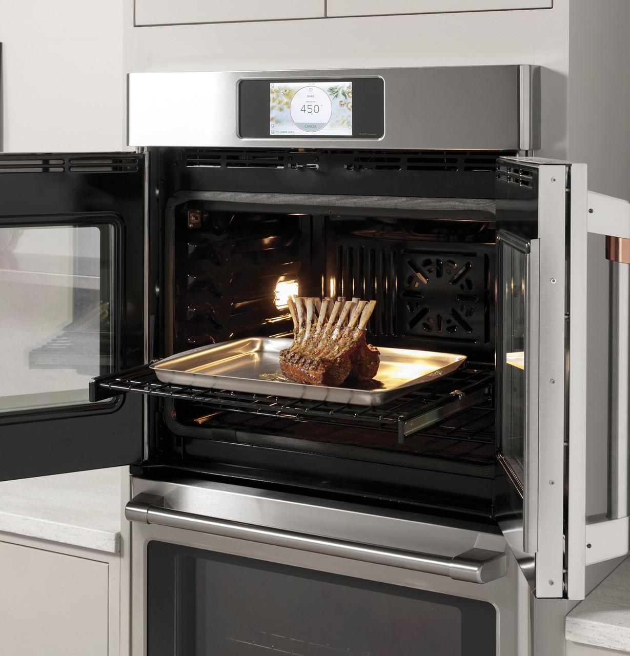 Cafe 30 inch Matte White French Door Double Wall Convection Oven (CTD90FP4NW2) - image 5 of 5
