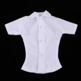 thumbnail image 2 of 1/6 Camisa Bnca / / Traje de Almacenamiento para Muñecas Sunnimix Traje de ropa de figura de acción, 2 of 8