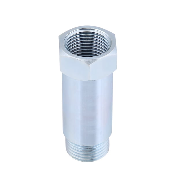 Sensor de espaciador de O2, paquete de 2 Aislador de espaciador de extensión de sensor de oxígeno recto universal para sistemas de escape con orificios de sensor M18 x 1.5 Ecomeon no