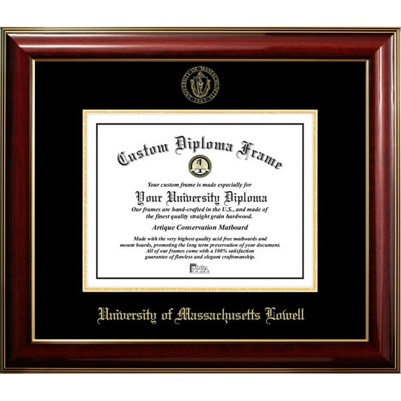 University of Massachusetts Lowell Classic Diploma Frame