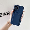 thumbnail image 1 of Funda de silicona suave para teléfono móvil, carcasa con tarjetero para iPhone 14, 13, 12, 11 Pro Max, XR, X, XS Max, 6, 6S, 7, 8 Plus, 13 Mini, 14Pro, SE 2020, 1 of 4