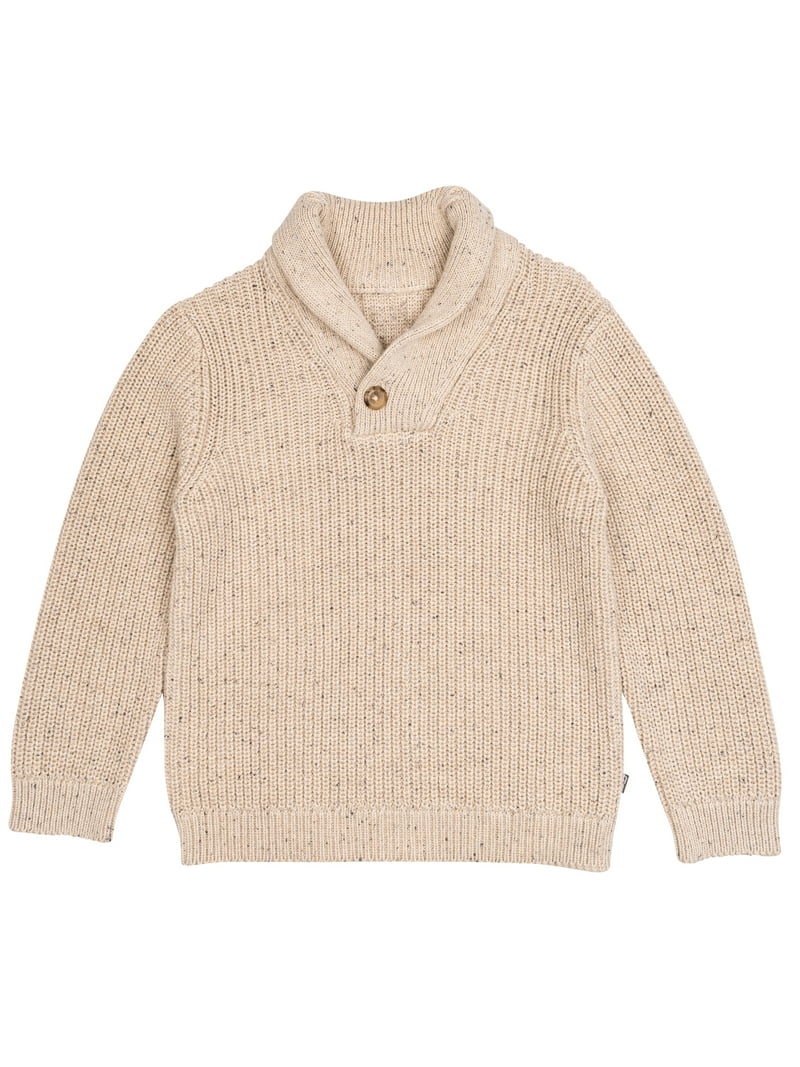 Modern Moments by Gerber Toddler Boy Shawl Collar Sweater, Sizes