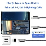Adapter Type C to USB Metal Port Alloy Female to Male Charging Data Transfer Converter