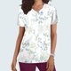 thumbnail image 1 of Fiudx Ofertas y Liquidaciones Top de Enfermera Informal con Cuello En V y Manga Corta con Bolsillo Estampado para Mujer, 1 of 5