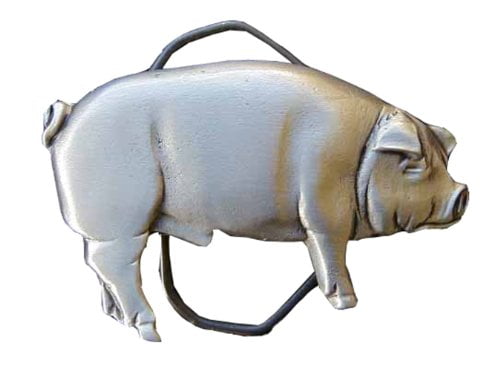 pig belt buckle
