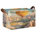 thumbnail image 2 of BZSMCE Collapsible Fabric Cube Storage Bins Design Hot Air Balloon Design Pattern Storage Box, 2 of 8