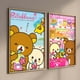 thumbnail image 5 of Póster de Rilakkuma con dibujos animados de anime japonés para pared, lienzo impreso, manga, oso, pollito, gato, lectura, guardería, decoración de habitación infantil Kawaii, 5 of 5