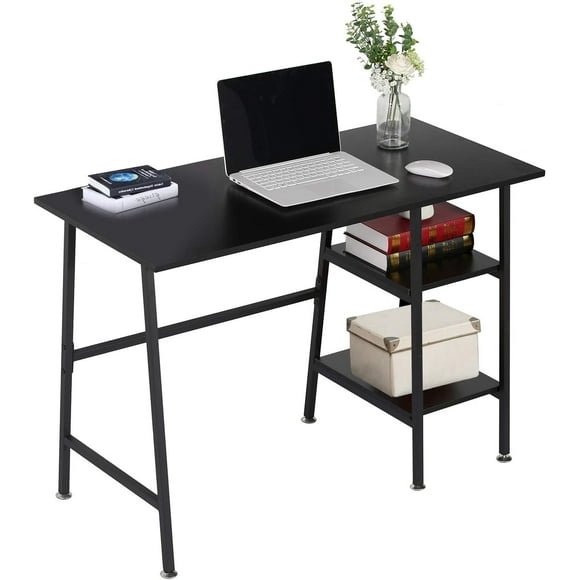 43 Inch Computer Modern Student Writing Home-Office, Ladder Desk, Black