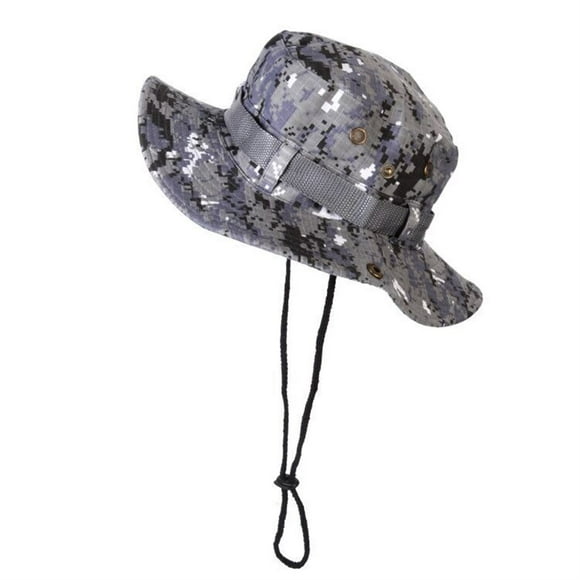 Sombrero de cubo YUNYI BRAND para exteriores ajuste transpirables doble cara azul M 56-58cm