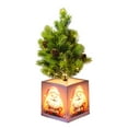 thumbnail image 2 of Pre-lit 14.2" Small Christmas Tree, Artificial Mini Christmas Tree with Light-Up Pot, Battery Powered Tabletop Xmas Tree Night Light for Table Desk Home Christmas Decor, 2 of 6