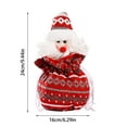 2024 Christmas Outfit Decorations Gift Bags Party Supplies Red Cartoon