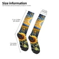 thumbnail image 2 of Balery Starry Sky Moon Sunflower Calcetines novedosos Calcetines deportivos Calcetines hasta la rodilla Calcetines de algodón Calcetines originales y geniales, 2 of 6
