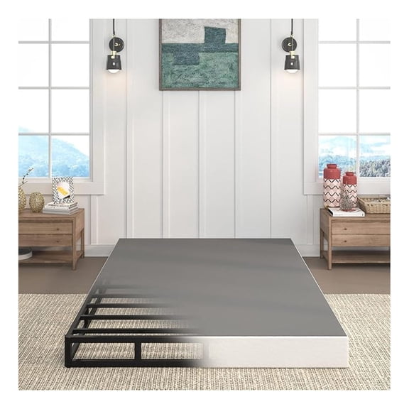 7 Inch Box Spring for Queen Bed, Heavy Duty Metal Mattress Foundation, 3000 lbs Capacity, High Profile, Noise-Free, Easy Assembly with Fabric Cover