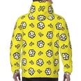 thumbnail image 7 of Lsque White Popcorn Pattern Casual Men's Hoodie,Hooded Sweatshirt with Kangaroo Pocket,Pullover Hoodie-X-Large, 7 of 7