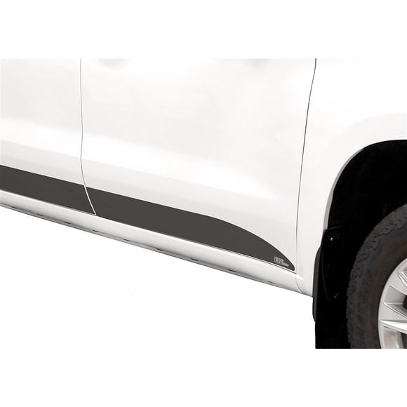 Putco Rocker Panel Molding 9751242BP Black Platinum; 10 Piece; Black; Stainless Steel; 5.53 Inch Height