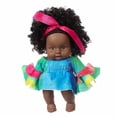thumbnail image 2 of Toy HUOGUO, pelo rizado, negro, africano, negro, negro, para bebé, 30 cm, 2 of 5