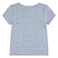 thumbnail image 2 of Levis Strauss Signature Girls Floral Jacquard Top, Sizes 4-16, 2 of 3