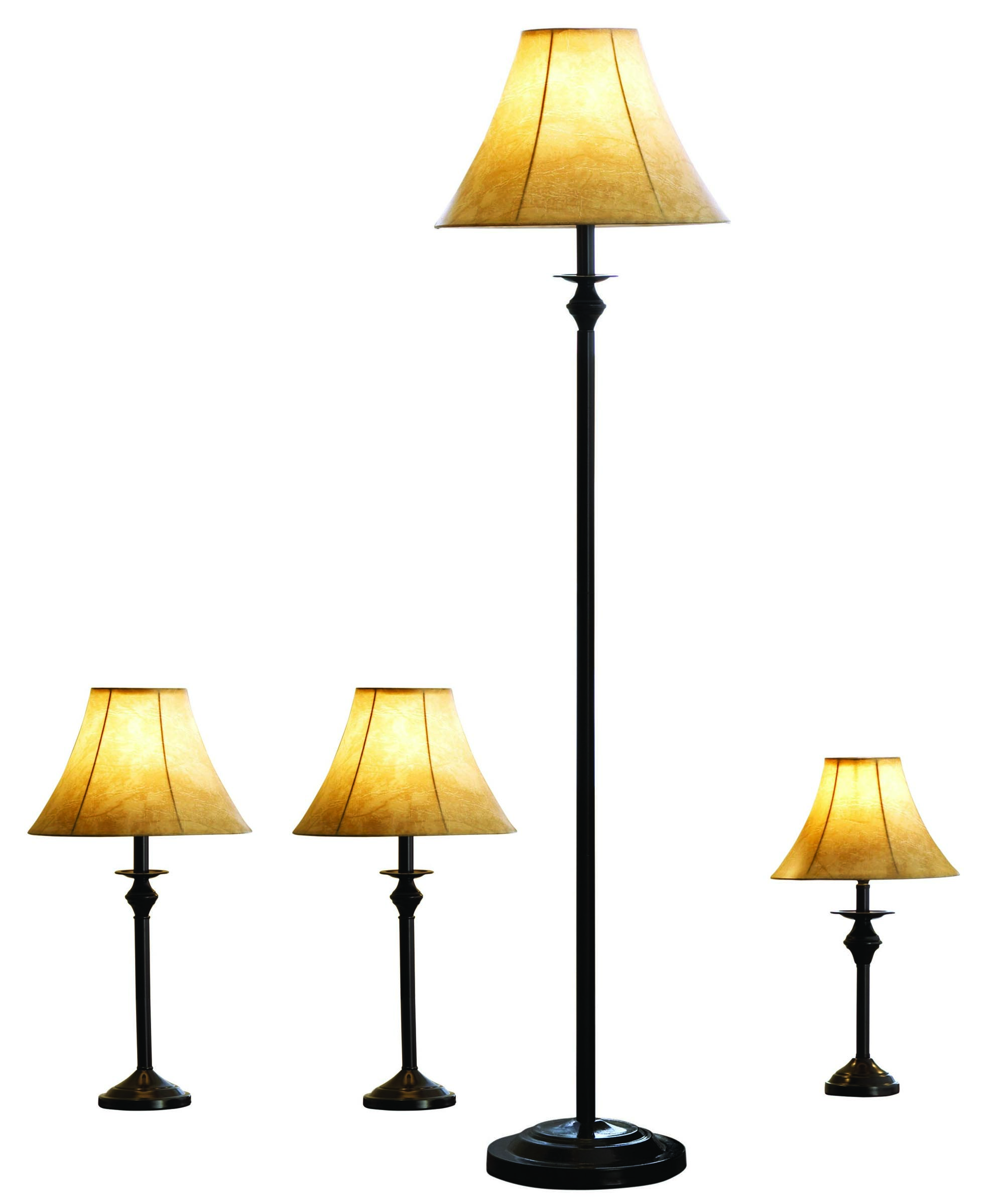 Better Homes & Gardens Traditional 4-Piece Table and Floor Lamp Set, Bronze - image 2 of 3