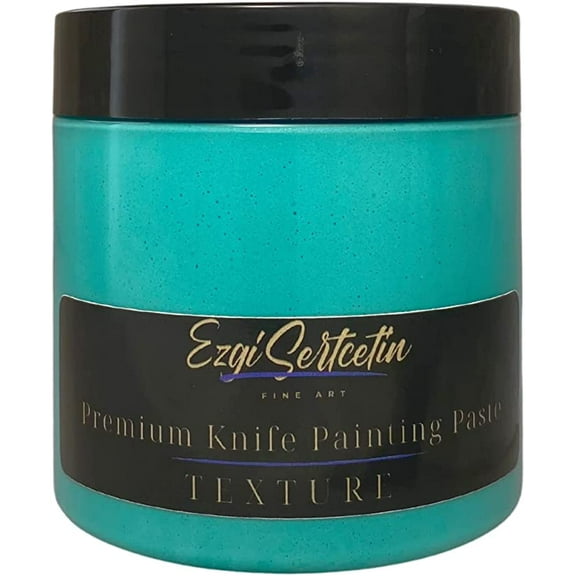 Premium Palette Knife Painting Paste|Texture Paste|Authentic Bright Colors|Ready to Use|Easy to Apply| 6oz (Turquoise Avare)