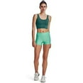 thumbnail image 3 of Under Armour Women's HeatGear Armour Mid Rise Shorty, 958 Green Breeze / /, X-Large, 3 of 5