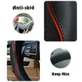 thumbnail image 3 of LNKOO Steering Wheel Cover Microfiber Leather Viscose, Breathable, Anti-Slip, Odorless, Warm in Winter Cool in Summer, Universal 15 Inches, 3 of 6