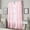 Pink, variant on Flounced Ruffle Rod Pocket one Curtain Panel, 63 in, White
