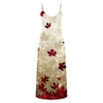 thumbnail image 4 of Qiopertar Robe d'Été Imprimée Décontractée Sans Manches Col en V pour Femmes en Solde Livraison Gratuite à Moins de 5$ jusqu'à 90 % de Réduction, 4 of 5