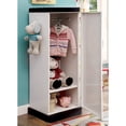 thumbnail image 3 of Furniture of America Carles 1-Door With 2 Shelves Clothing Storage, White, 3 of 5