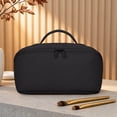 thumbnail image 4 of Gynky Large Travel Makeup Bag for Women - Waterproof Cosmetic Bag, Flat Open Toiletry Bag with Ample Space for Skincare, Brushes & Travel Essentials, Portable Design（Black）, 4 of 7