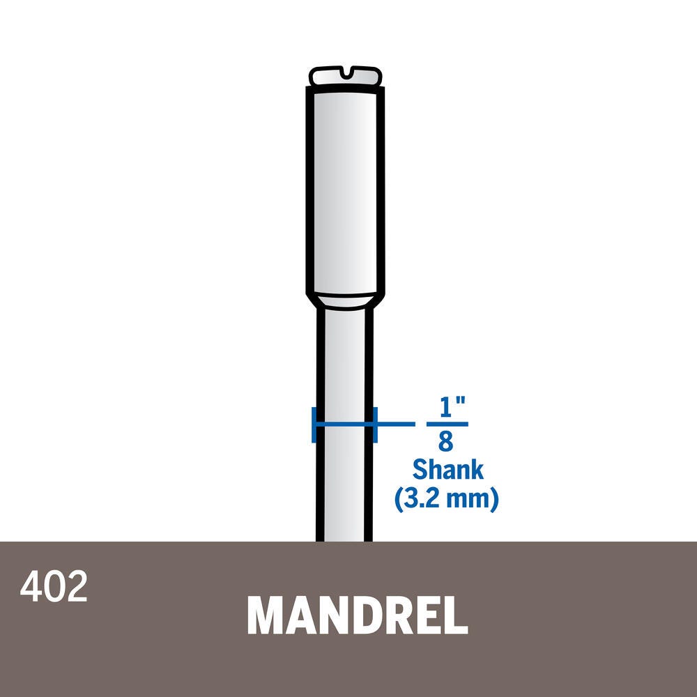 Dremel 402 1-1/2 inch Mandrel for Discs, Wheels, and Sanding Bands - image 2 of 4