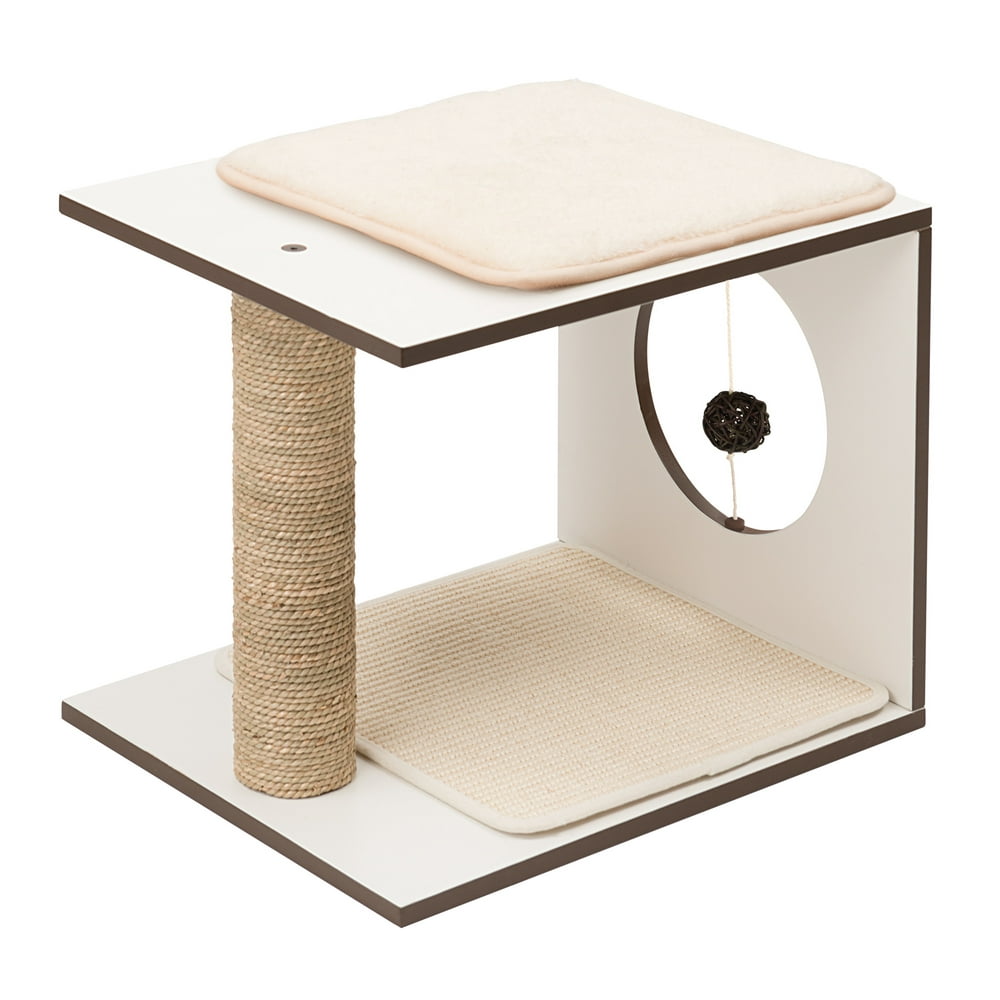 VESPER Cat Scratcher Stool White