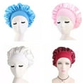 thumbnail image 4 of Women Satin Night Sleep Cap Hair Bonnet Hat Head Cover, 4 of 4