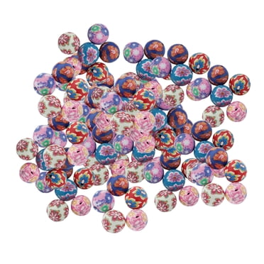 100pcs de Arcilla para Fabricación de Collares Sunnimix Joyería de Bricolaje Multicolor Cuentas redondas de arcilla