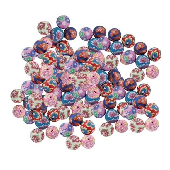 100pcs de Arcilla para Fabricación de Collares Sunnimix Joyería de Bricolaje Multicolor Cuentas redondas de arcilla