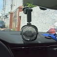 thumbnail image 2 of Car Fan with Suction Cup USB Rechargeable Wall Fan Personal USB Fan with 360 Degree Rotation, 2 of 10