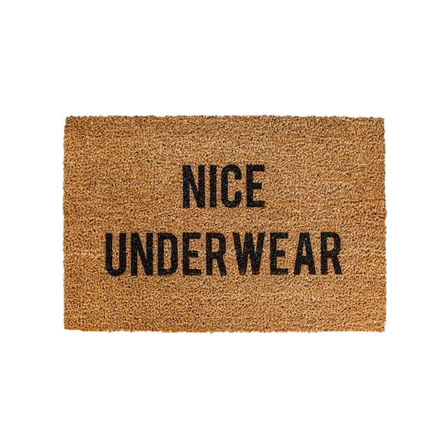16x24 Inch Spring Funny Coir Door Mats Outdoor Doormats Indoor Door Mat Indoor Decorative Rugs Easy to Clean Entry Mat Front Door Mat Outdoors for Home Entrance Outdoors, NICE UNDERWEAR