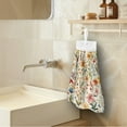thumbnail image 3 of ZIATUBLE Floral Kitchen Hand Towels with Hanging Loops Hand Towels for Bathroom Easy to Install Hanging Dish Towels Set 2 Pack Breathable Dish Towel Hand Towels Lightweight Hand Tie Towel, 3 of 7