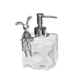 thumbnail image 2 of Soap Dispenser Hand Soap Liquid Dispenser Sturdy Lotion Dispenser Bottle Ceramic Small Bunny, 2 of 9