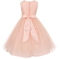 thumbnail image 3 of Flower Girl Dress V-Neck Silk Shantung Illusion Skirt for Big Girl Blush 10 MBK.347, 3 of 3
