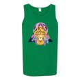 thumbnail image 2 of Lion Throne King Crown Animal Lover Mens Graphic Tank Top, Kelly, X-Large, 2 of 3
